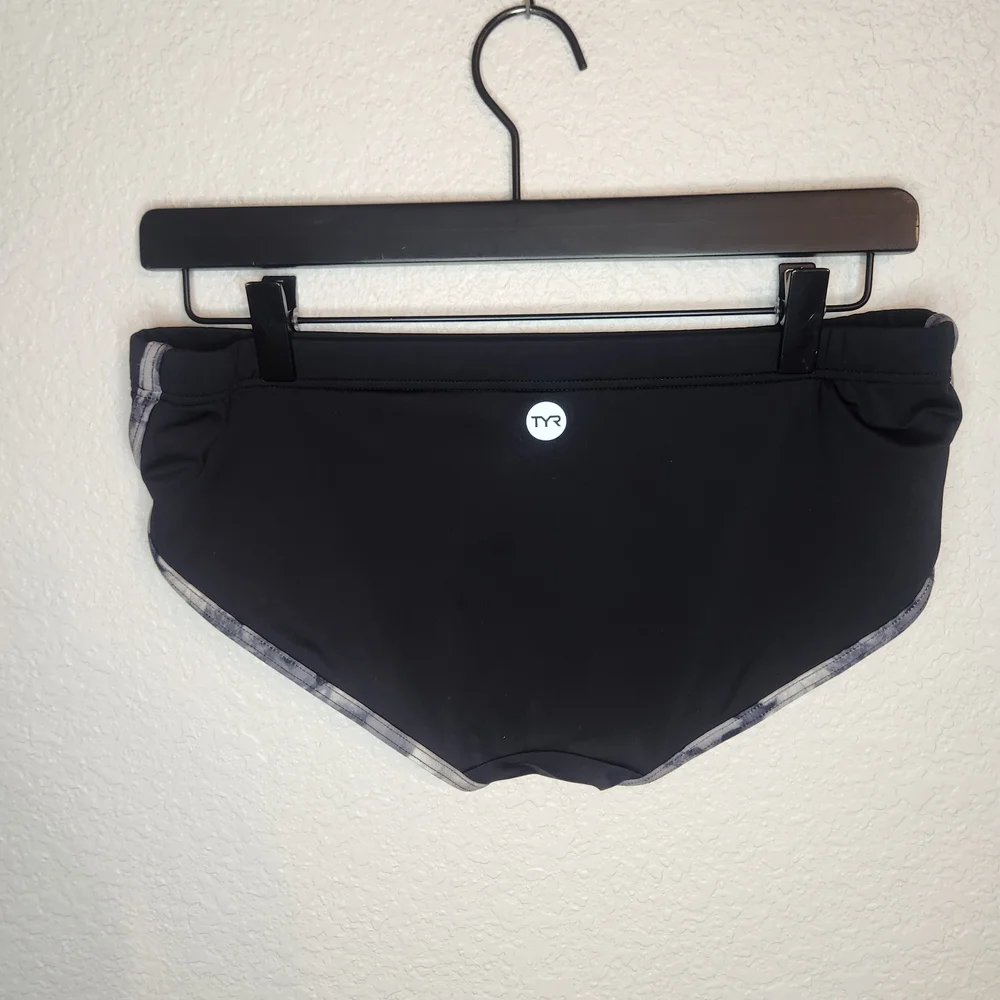 TYR Black Women's Swim Bottoms with Gray Trim